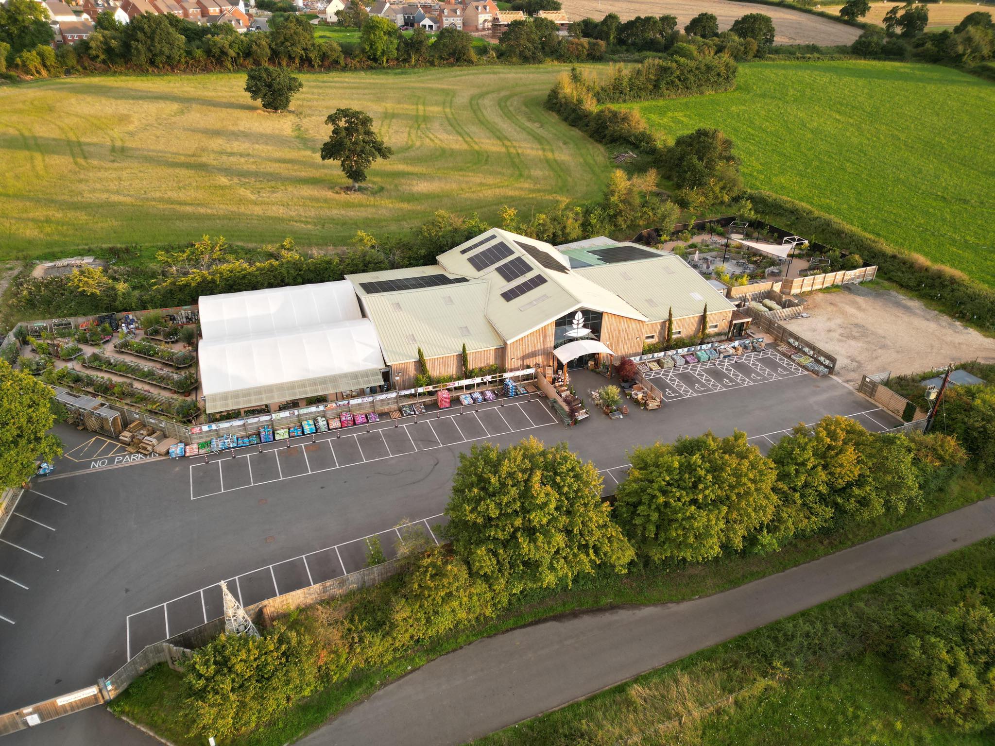 Steel-frame structure designed and erected by W.E. Phillips & Sons Honiton